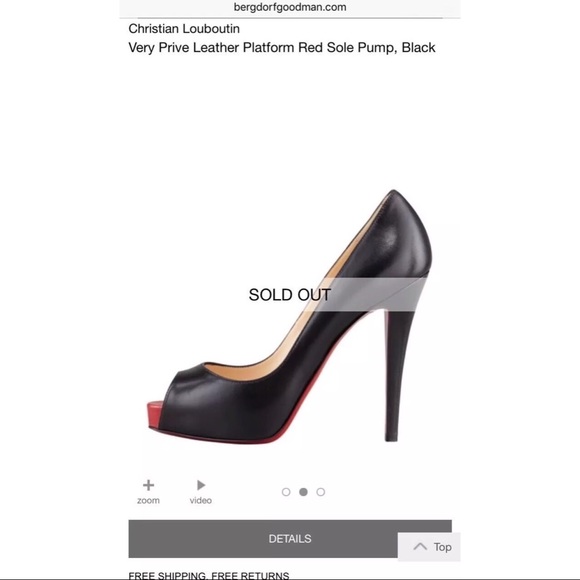 ⭐️ Host Pick ⭐️ Christian Louboutin Very Prive Peep Toe Pump 40 - Picture 2 of 8