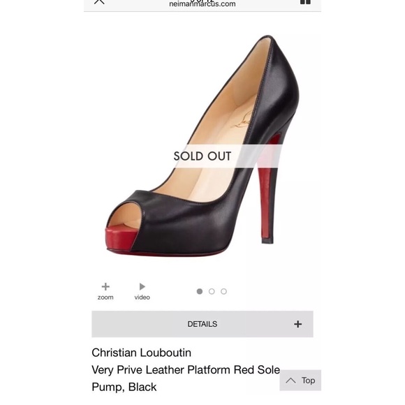 ⭐️ Host Pick ⭐️ Christian Louboutin Very Prive Peep Toe Pump 40 - Picture 3 of 8