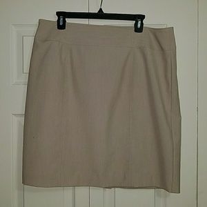 Tan Khaki Pencil Skirt