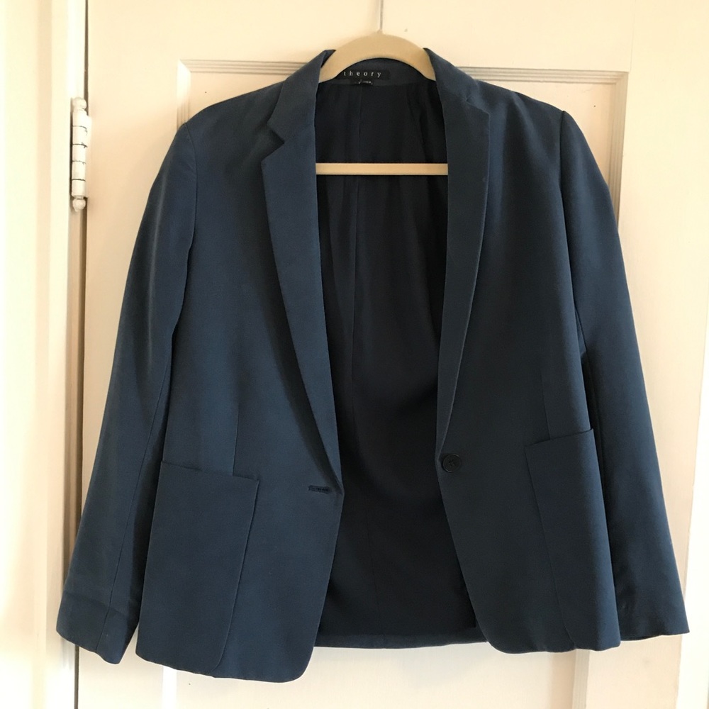 Theory silk blazer