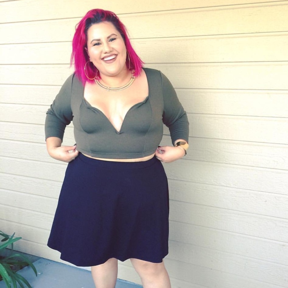 Olive crop top