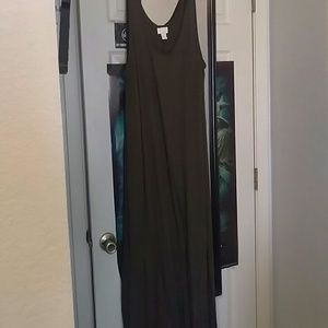 H&M olive green Maxi dress