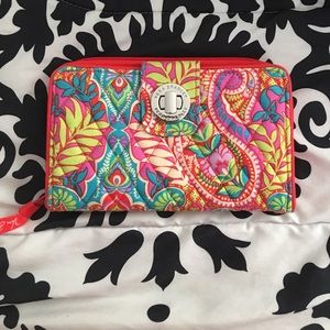 Vera Bradley Paisley in Paradise, Turnlock Wallet