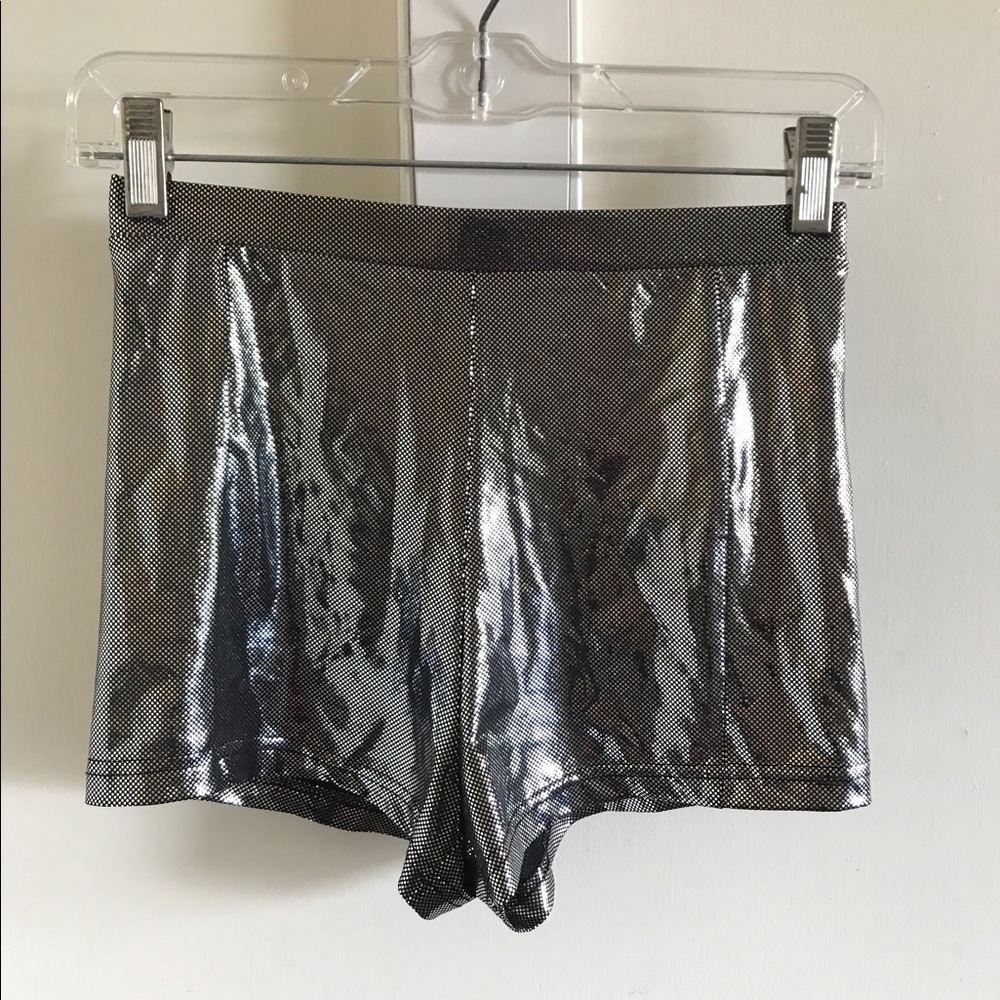 Snazzy Silver High Waisted Forever 21 Shorts(NWOT)