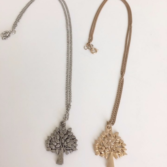 Unique Handmade Gold / Silver Tree Charm Necklac - Picture 7 of 7