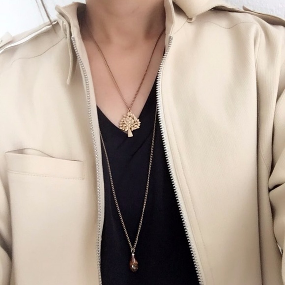 Unique Handmade Gold / Silver Tree Charm Necklac - Picture 5 of 7