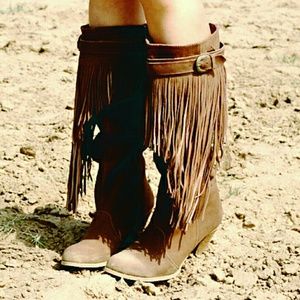 Naughty Monkey SPY Fringed Boots