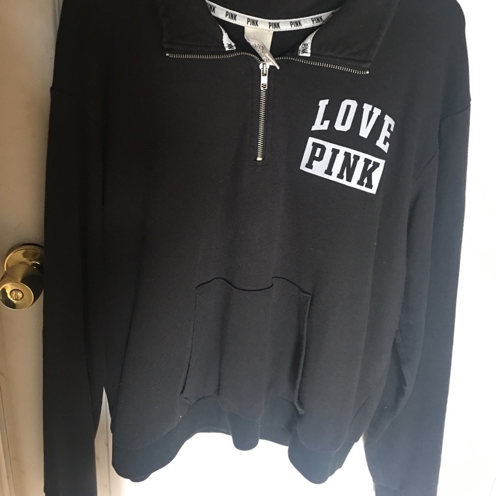 PINK Black/White Pullover.