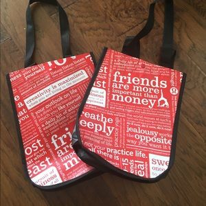 Two more lulu lemon tote bags! 💋💄🎒