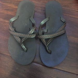 American Eagle Brown Leather Sandals