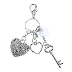 Grace Adele Hearts Silver Clip On