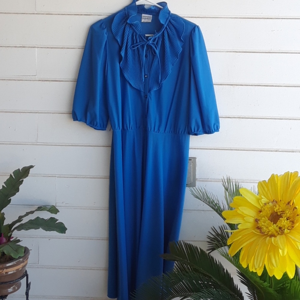 Vintage Long Blue Dress