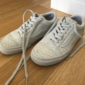 Snakeskin vans