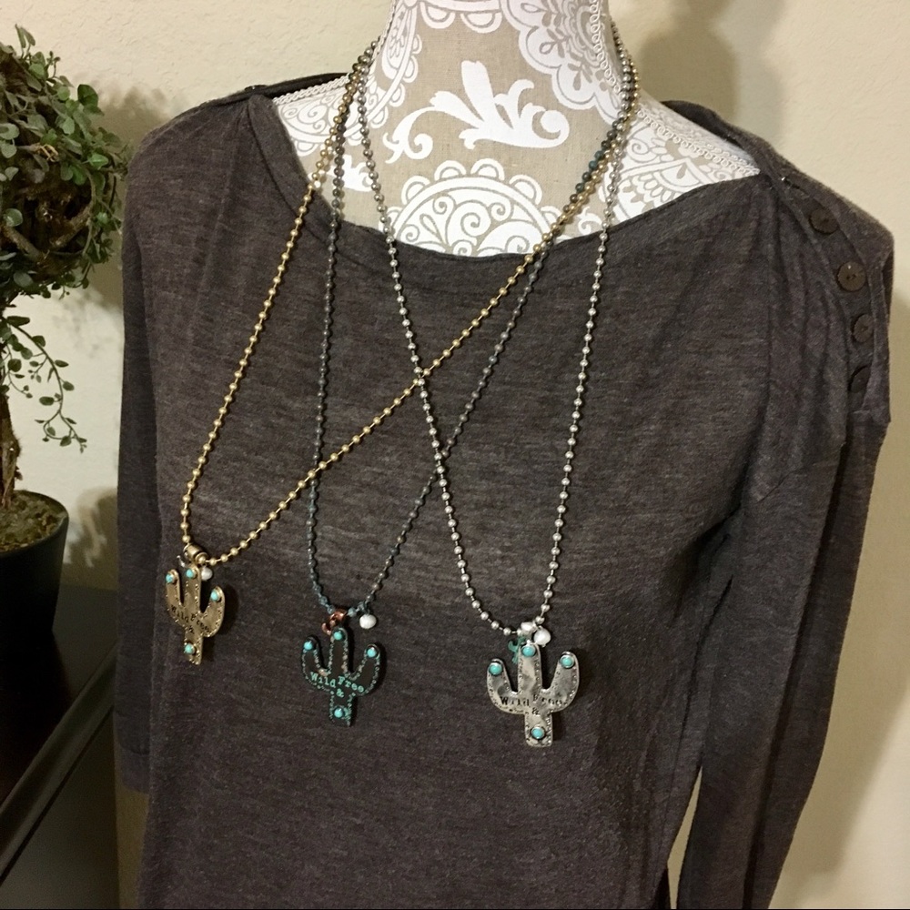 Wild & Free Cactus Necklace