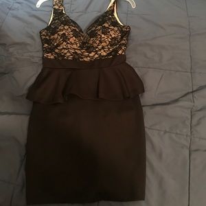 Black lace dress