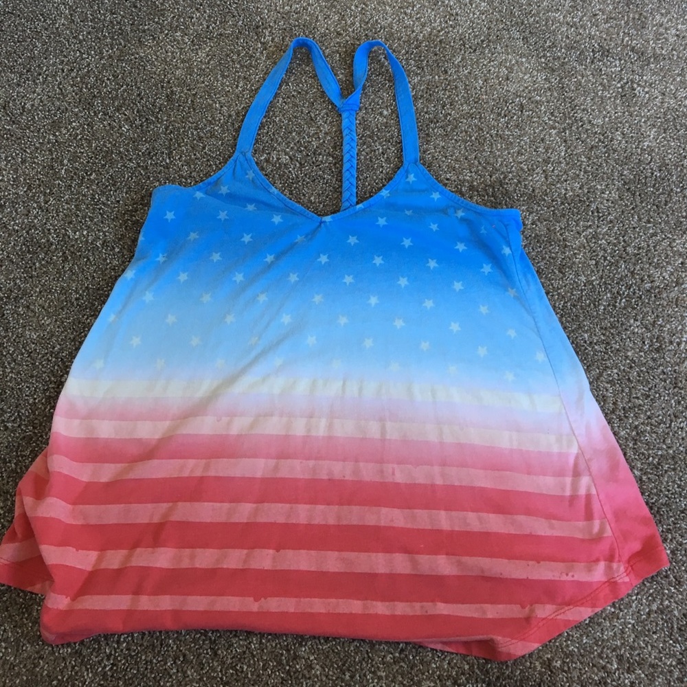 Red white and blue tank top