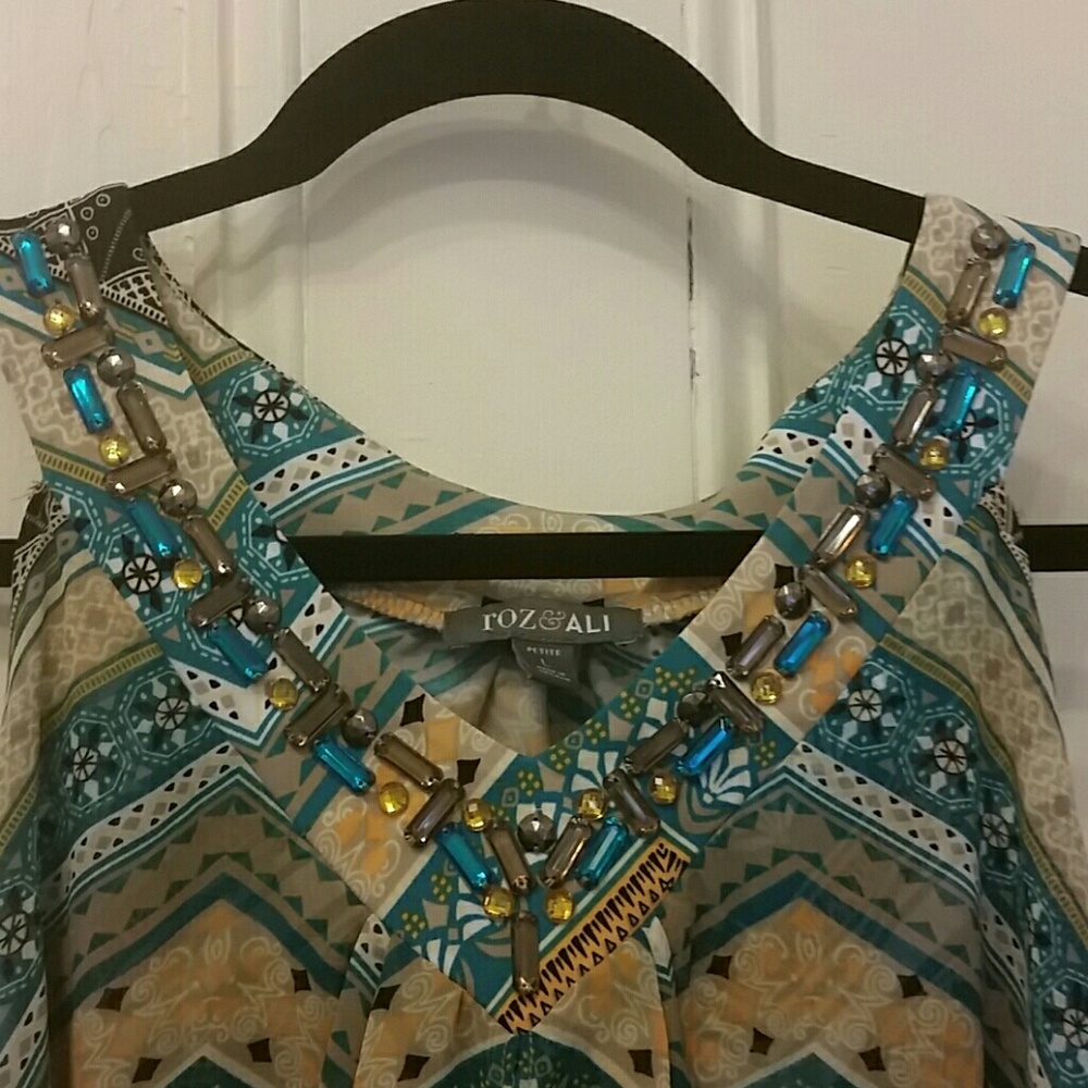 ROZ & ALI Dressy Tank Top- LP
