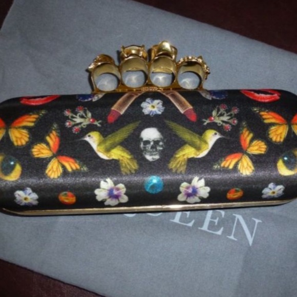 NWOT Auth. Alexander McQueen Obsession Clutch - Picture 2 of 8