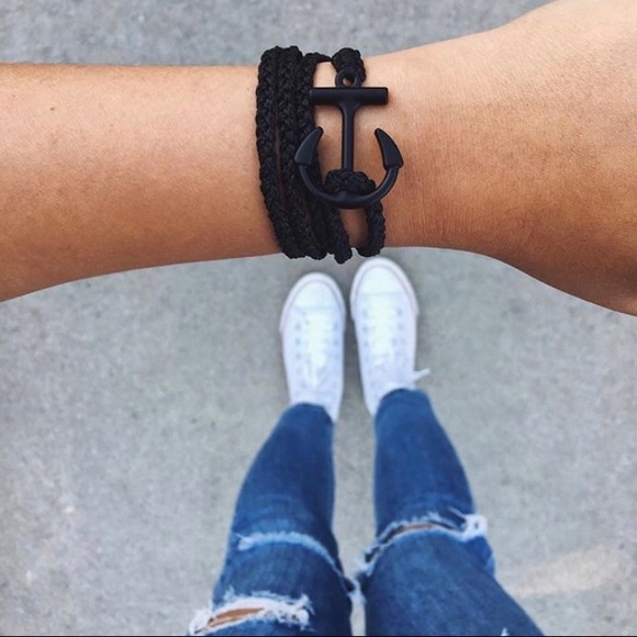 Pura Vida Jewelry - NWT Black and silver anchor pura vida bracelet