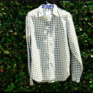 LACOSTE LONG SLEEVE GREEN CHECKERS