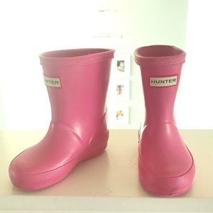 Baby girl Size 4 Hunter boots