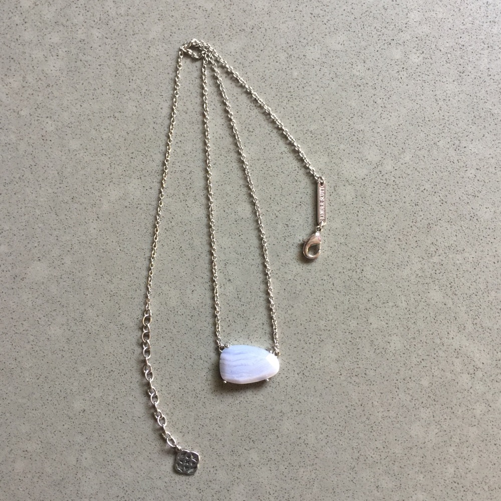 🚫Kendra Scott Blue Lace Agate Isla Necklace