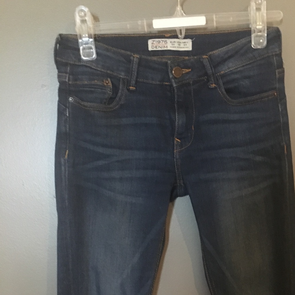ZARA dark denim, straight leg