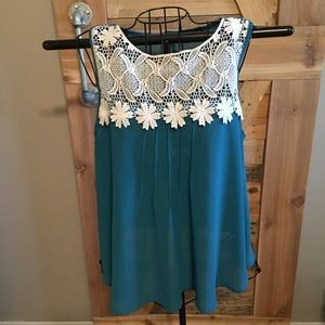 Women's teal blue Tank