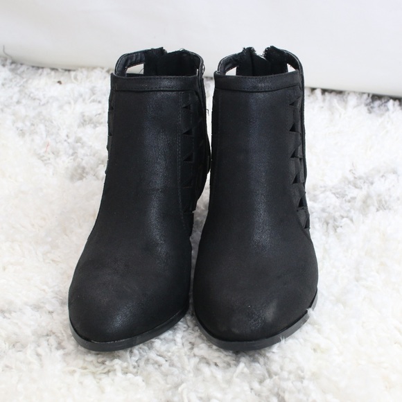 Black Cut out Booties - Picture 6 of 8