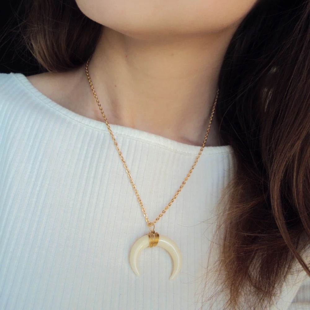 Crescent necklace