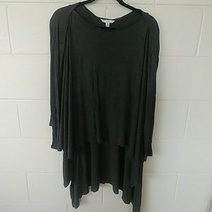 Cabi high-lo loose and soft dark gray sweater