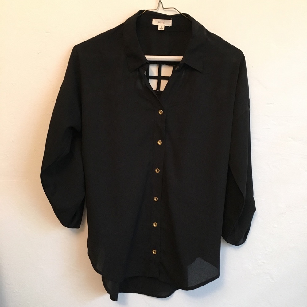 Grid blouse