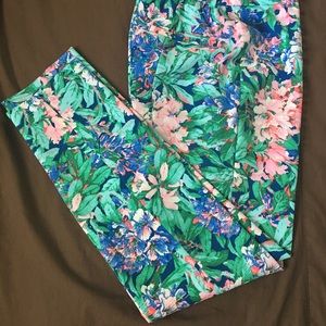 Zara Pants Exotic Floral print. NWOT