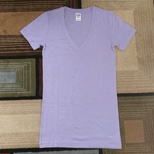 Lavender V-Neck T-Shirt