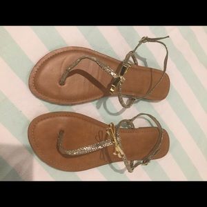 Sparkle girly bow sandals