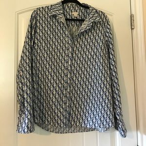 J. Crew seahorse denim shirt
