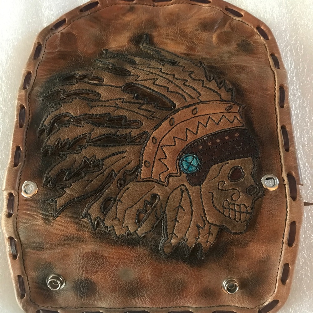 Biker Rocker trifold Wallet - Picture 6 of 8