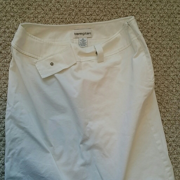 Donated! BLOOMINGDALE'S white skirt! Sz 10. - Picture 3 of 8