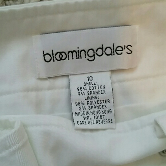 Donated! BLOOMINGDALE'S white skirt! Sz 10. - Picture 4 of 8