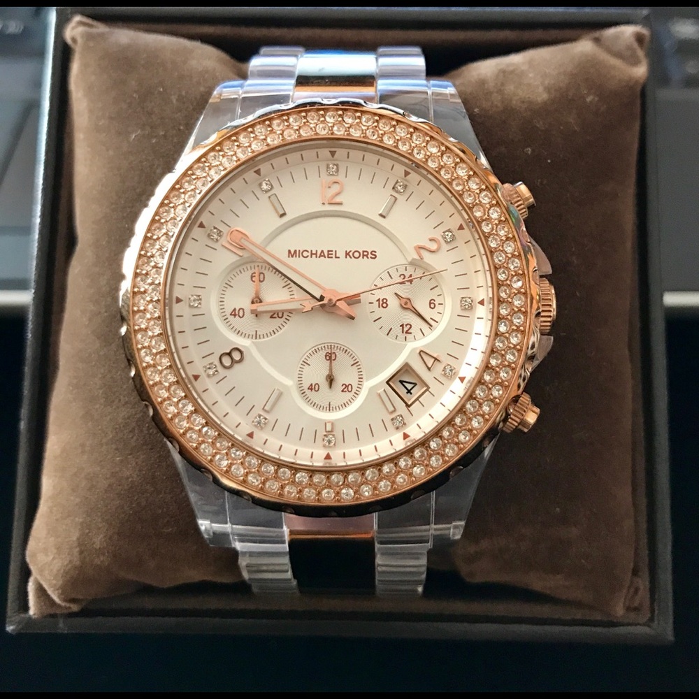 Sale today!! Michael Kors rose gold crystal  watch