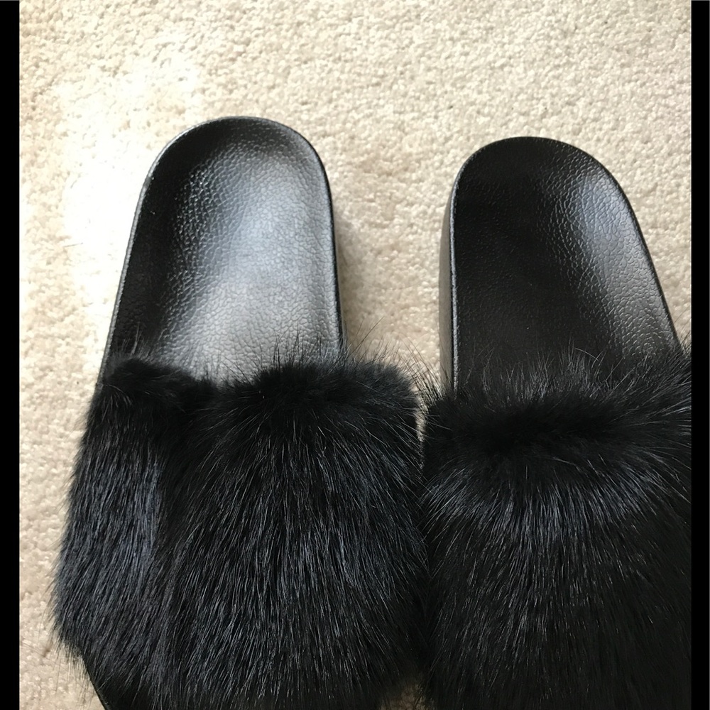 Brand new black slides