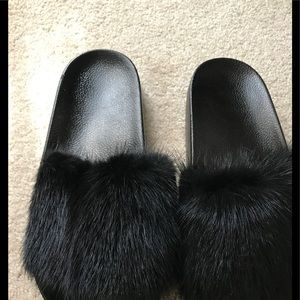 Brand new black slides