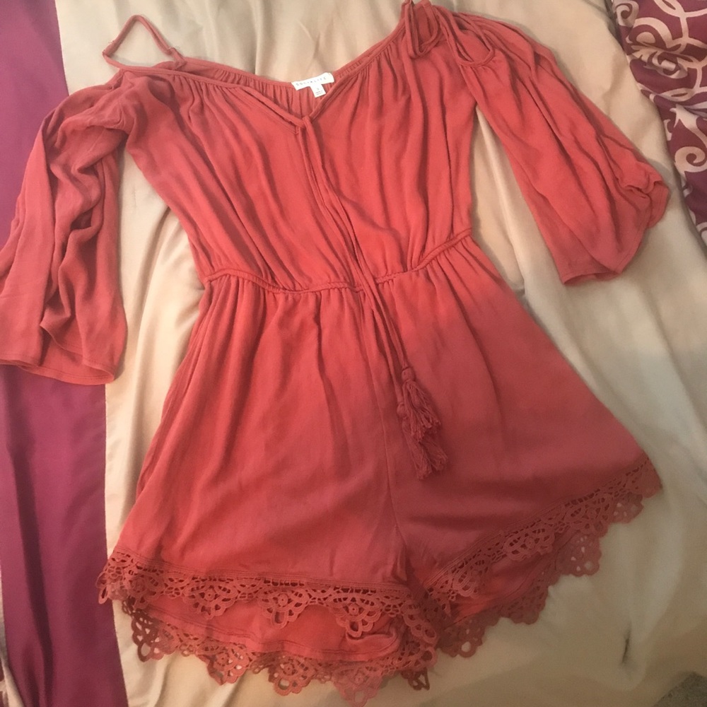 Socialite/ burnt orange romper