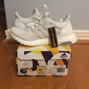 White Adidas Ultraboost size 4.5 boys