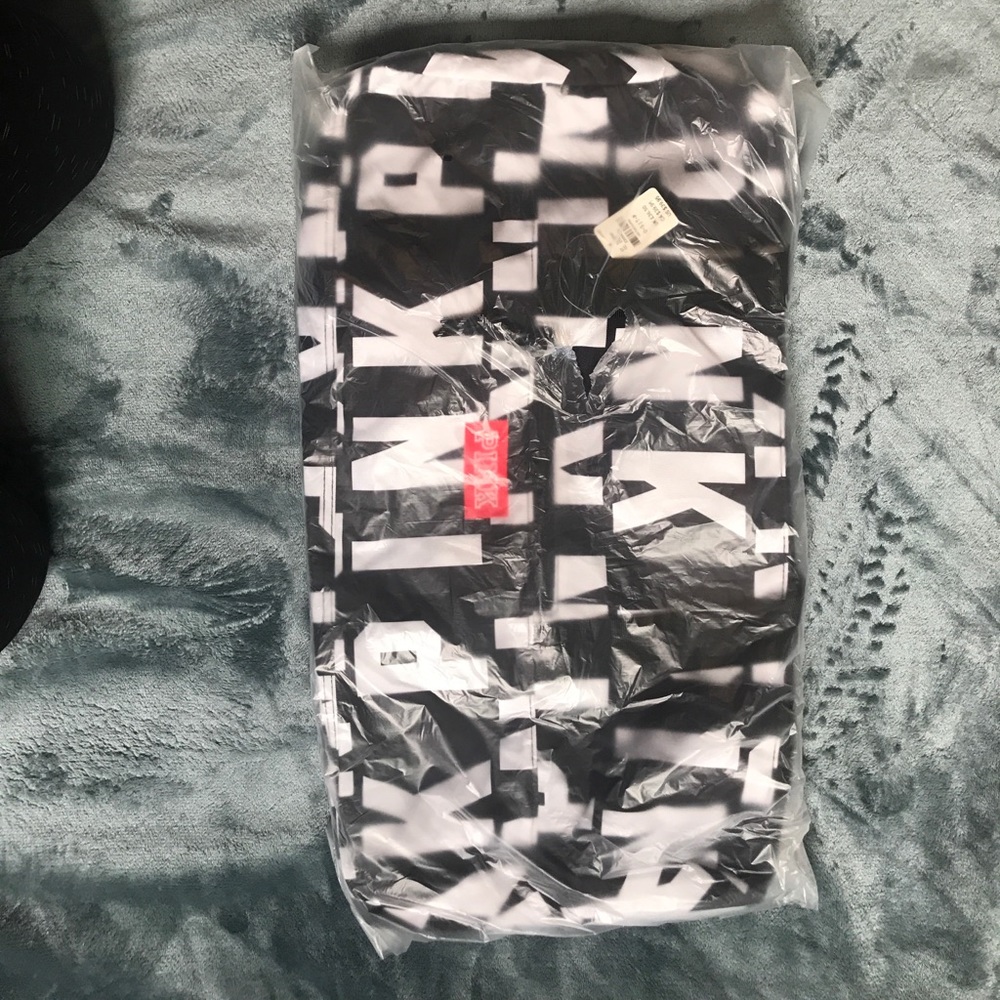 pink duffle bag