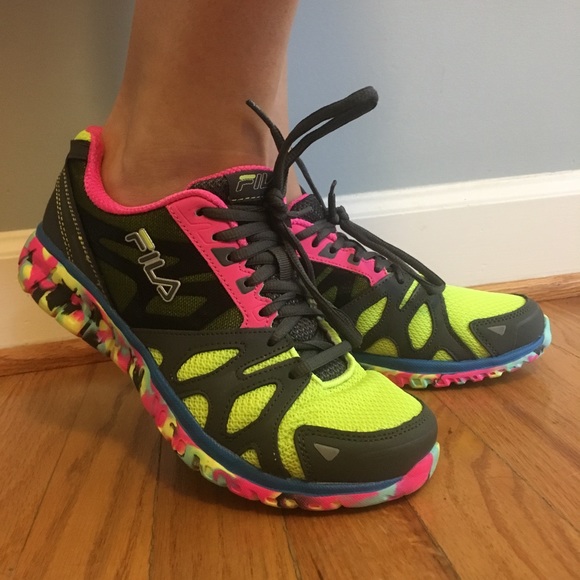 colorful fila sneakers