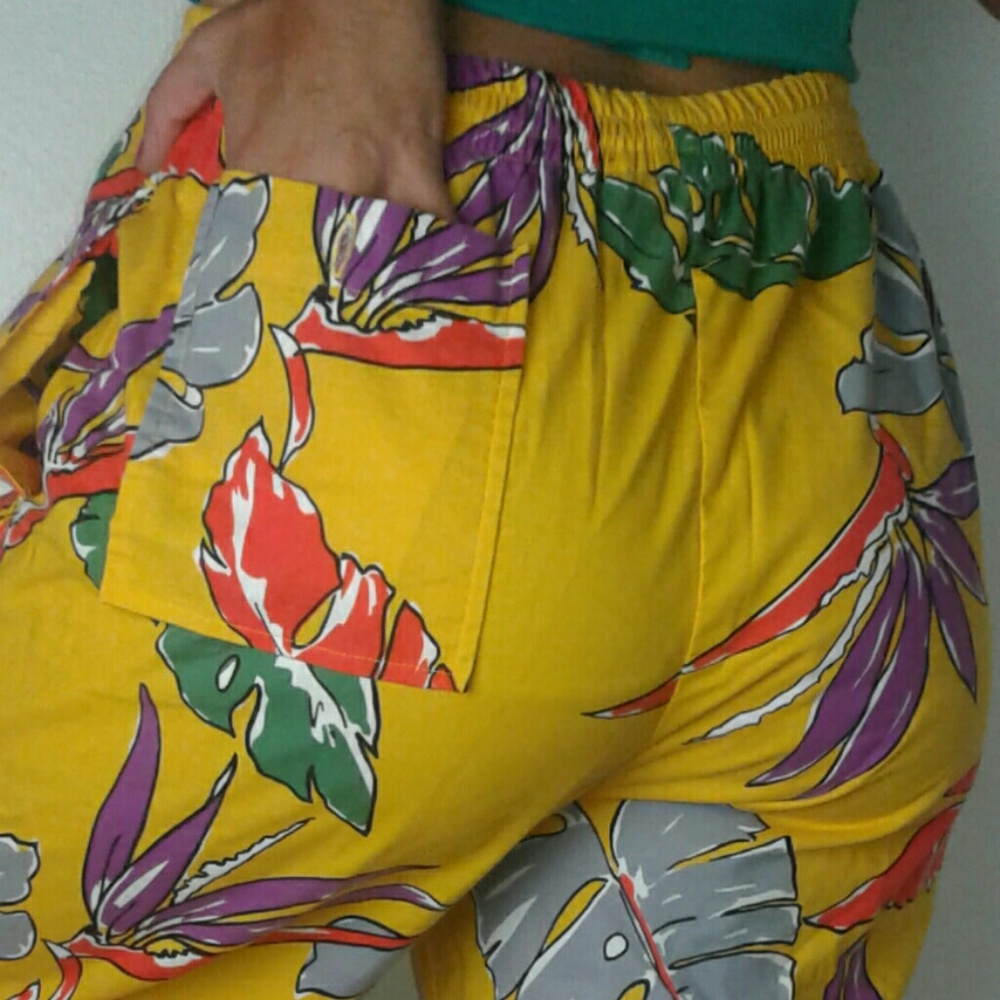 Vintage SOLD High-waisted Cotton Easy Pants - Picture 4 of 7