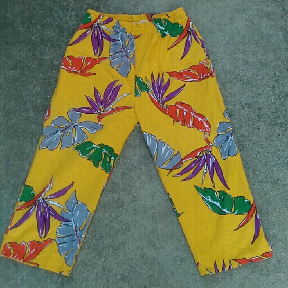 Vintage SOLD High-waisted Cotton Easy Pants - Picture 7 of 7