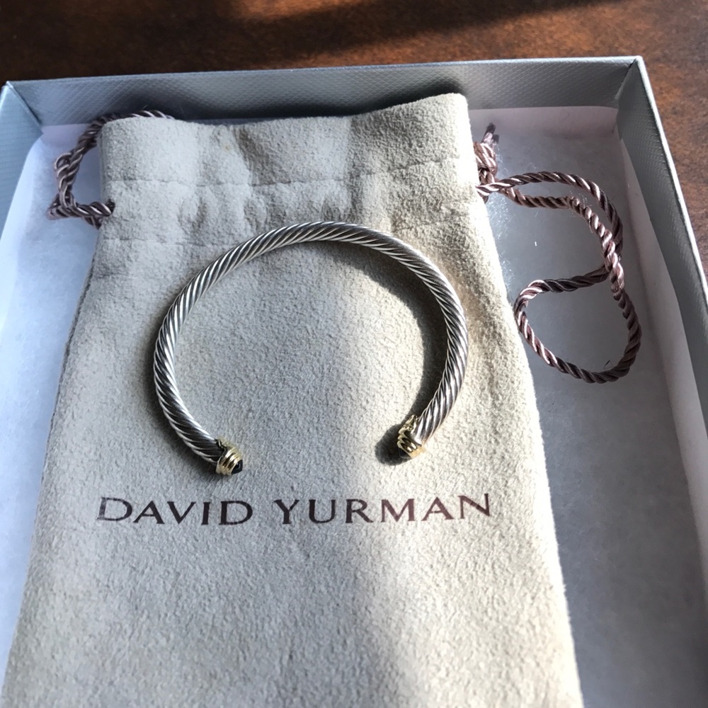 David Yurman Sapphire 18k Bracelet 4mm-small