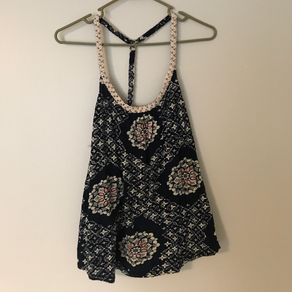 Lucky Brand tank top with beaded accents